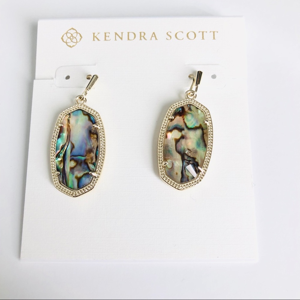 Kendra Scott Gold Dani Abalone Earrings